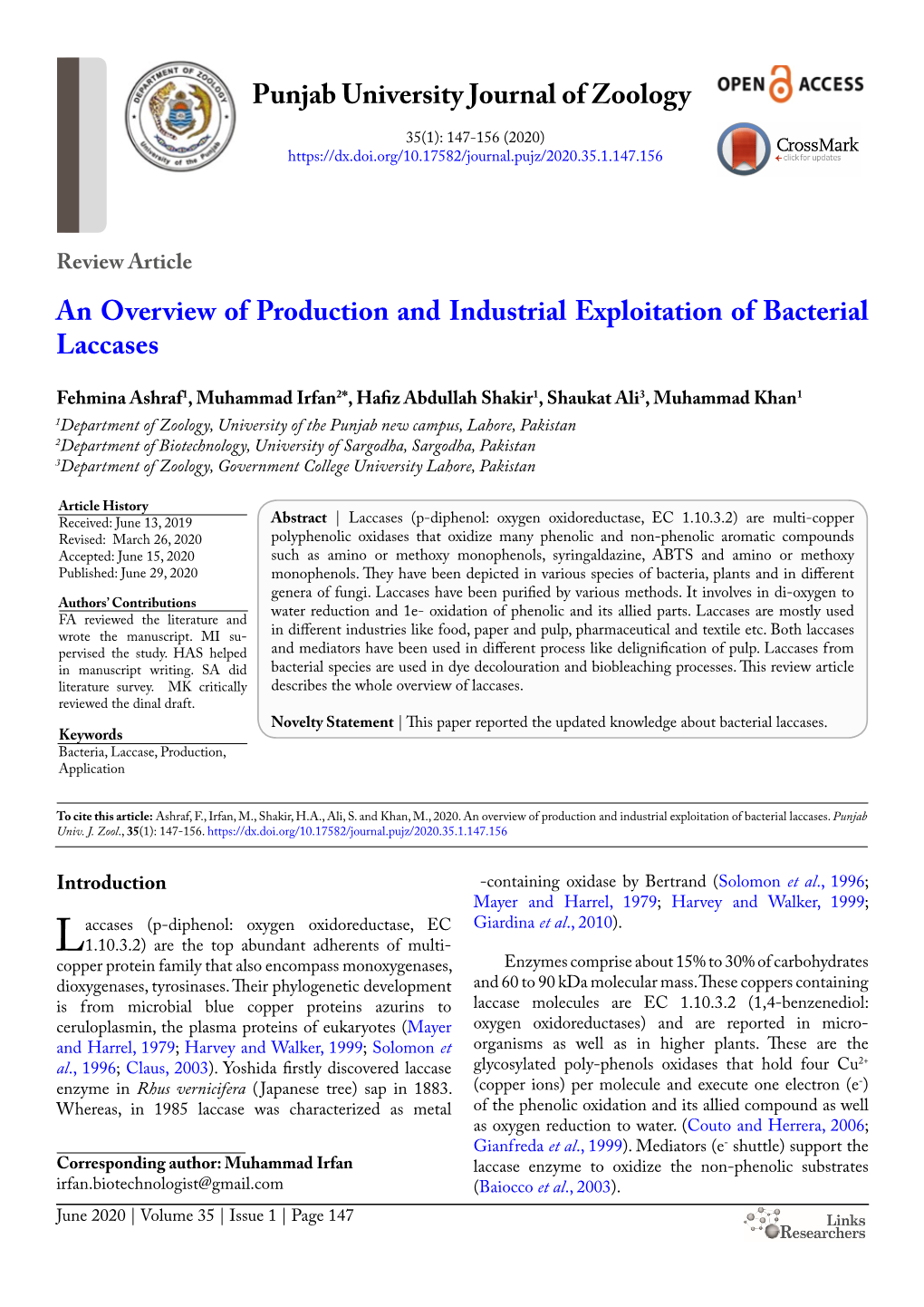 An Overview of Production and Industrial Exploitation of Bacterial Laccases
