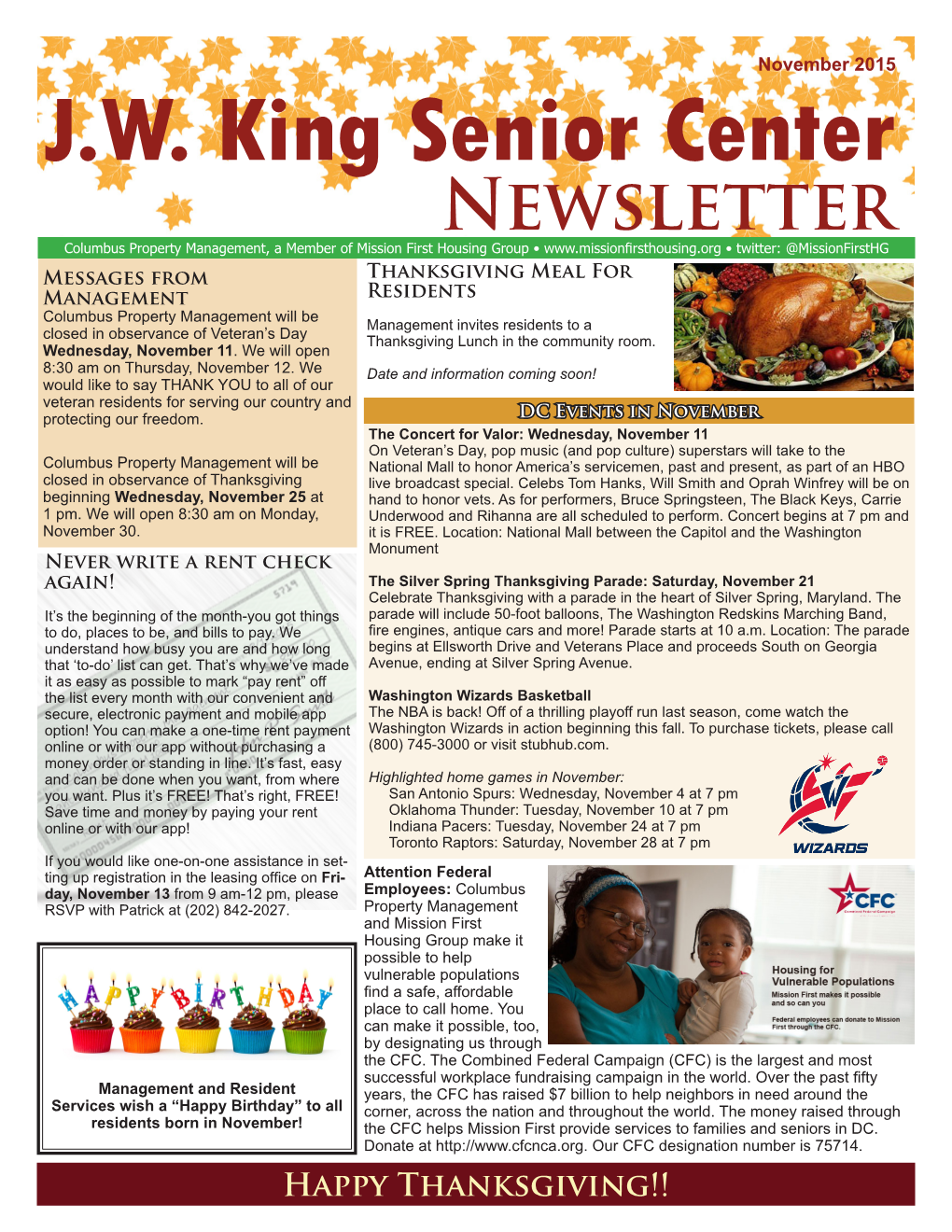 J. W. King Resident Newsletter