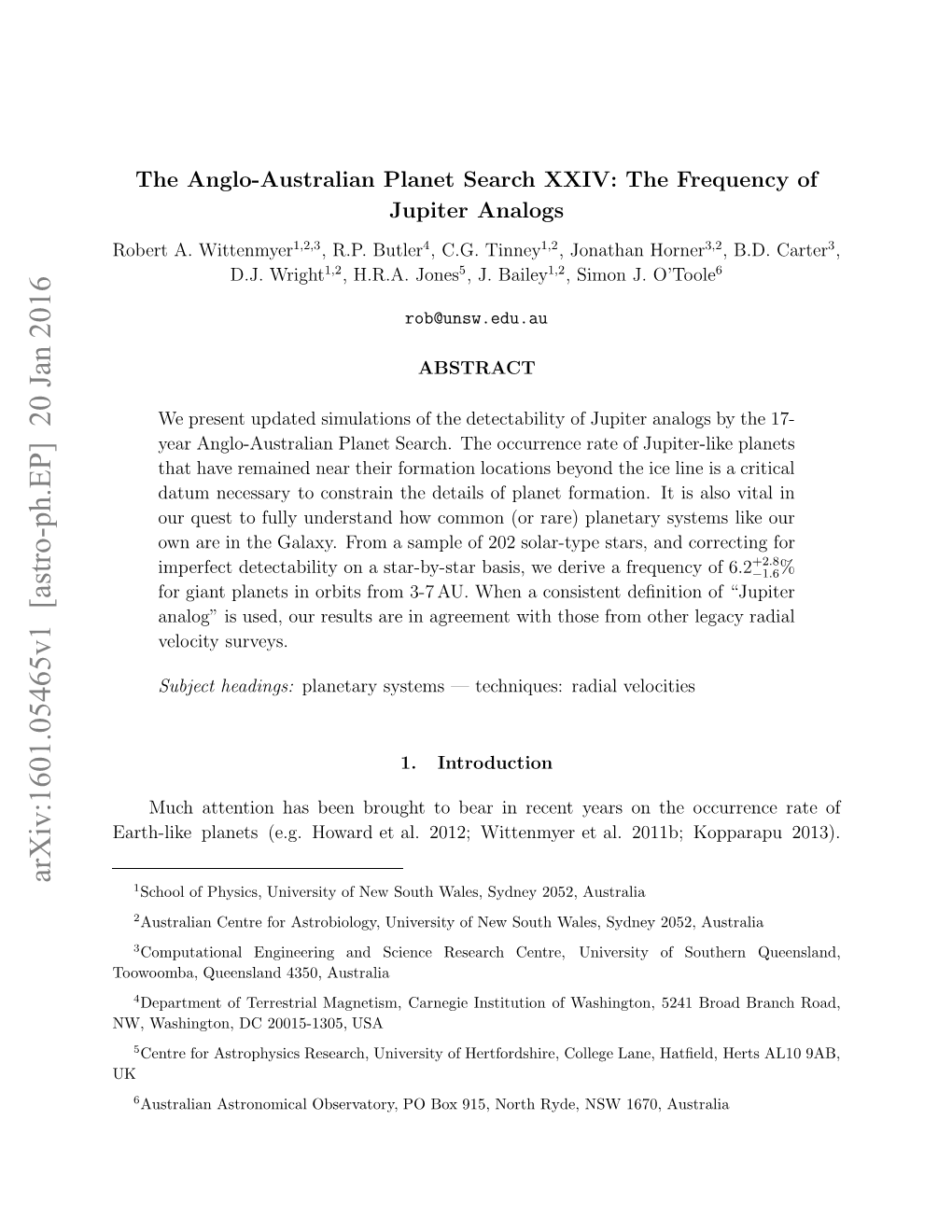 The Anglo-Australian Planet Search XXIV: the Frequency of Jupiter