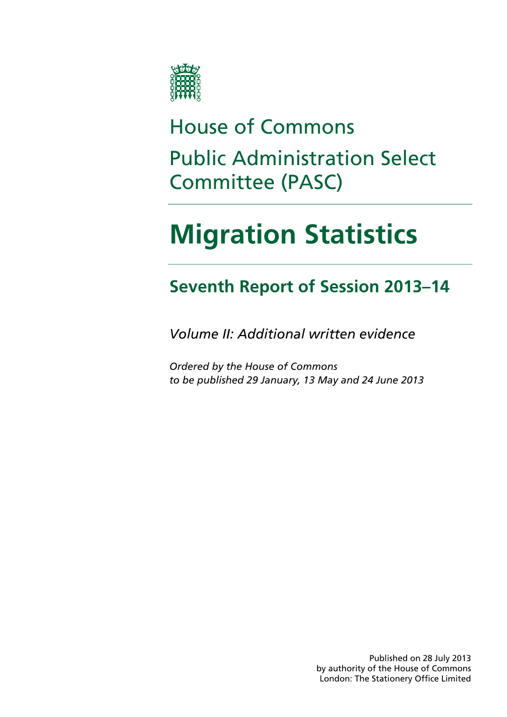 Migration Statistics