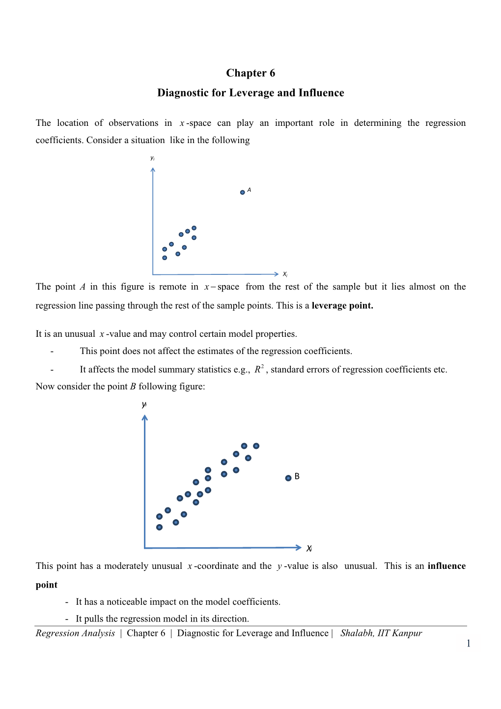 Chapter 6 Diagnostic for Leverage and Influence