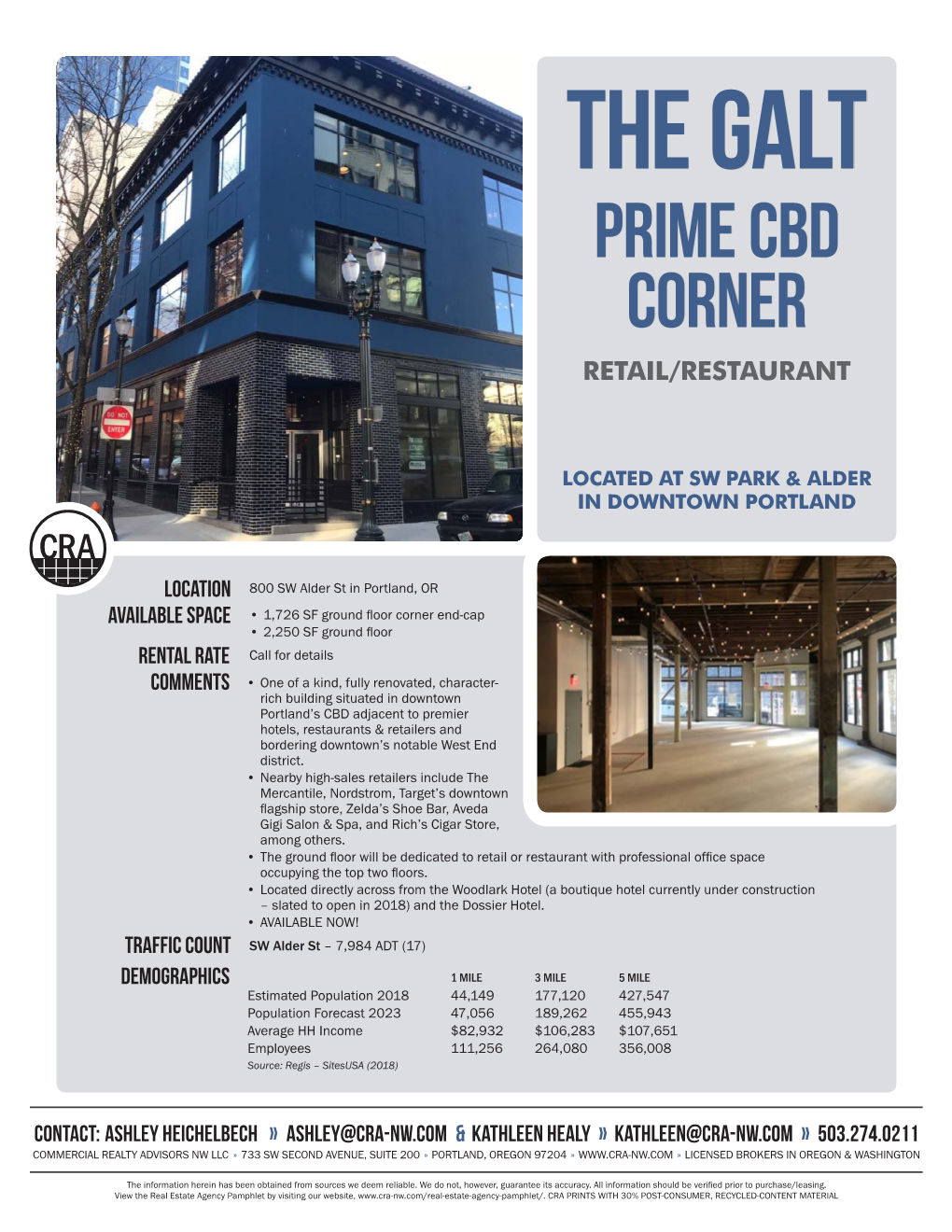 Prime Cbd Corner Retail/Restaurant