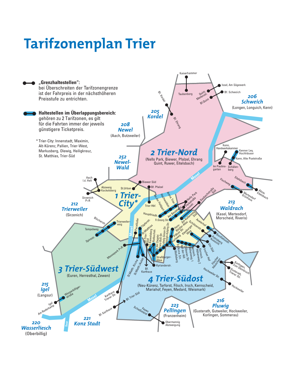 Tarifzonenplan Trier