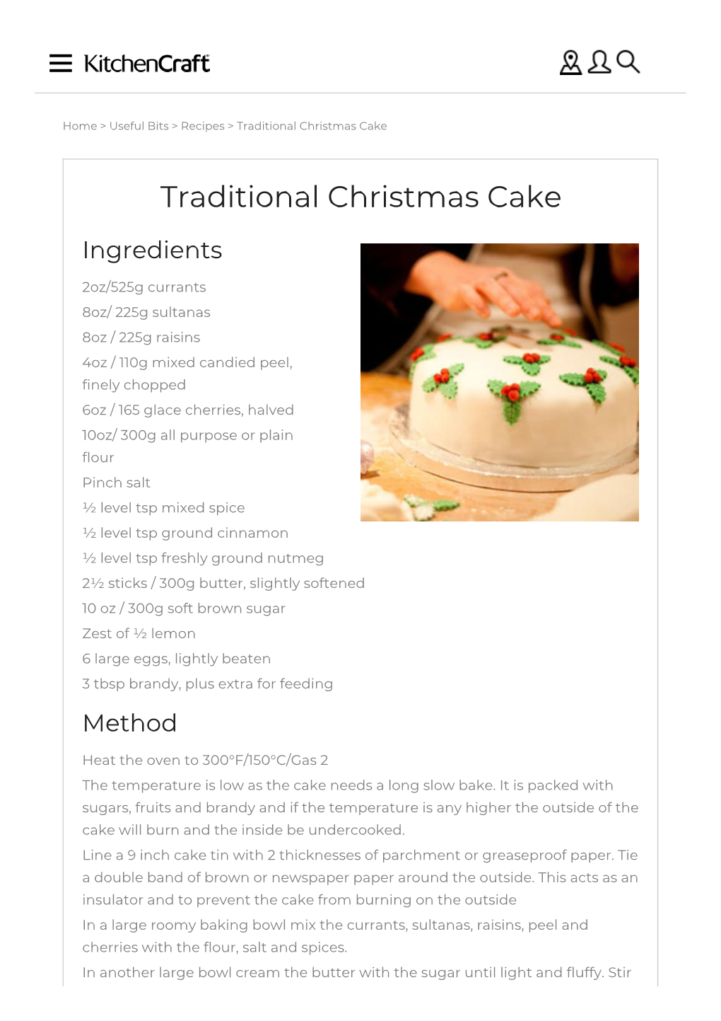 Traditional Christmas Cake