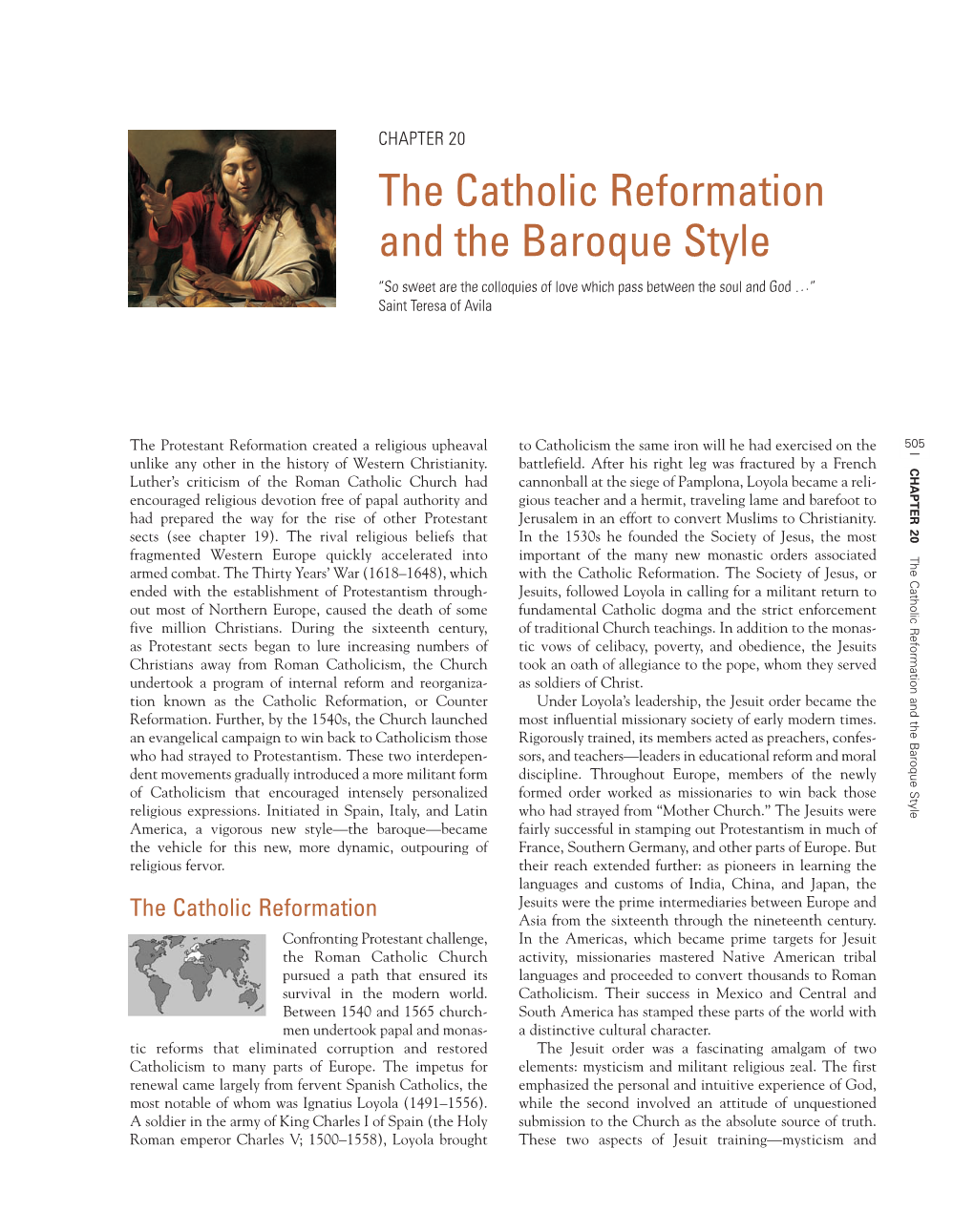 The Catholic Reformation and the Baroque Style