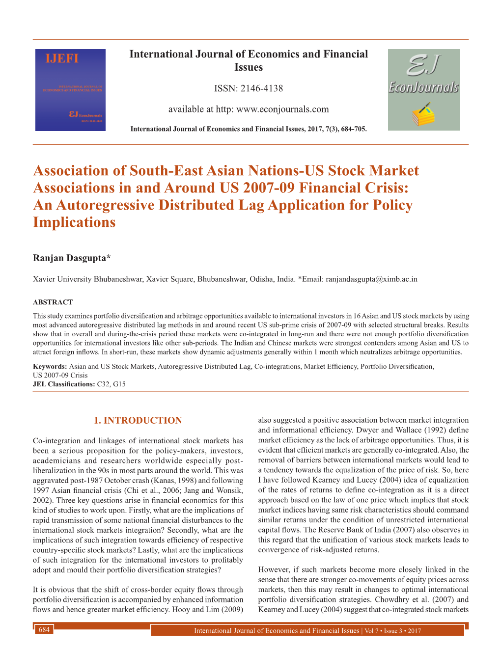 Association of South-East Asian Nations-US Stock Market