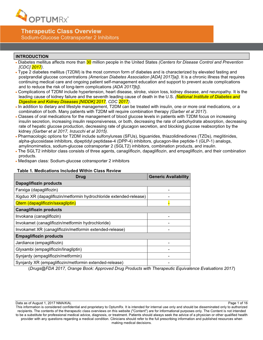 Sodium-Glucose Cotransporter 2 Inhibitors