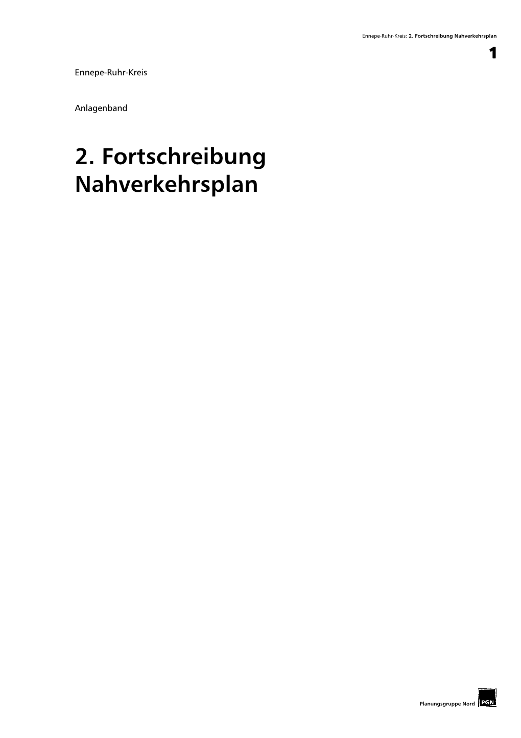 2. Fortschreibung Nahverkehrsplan