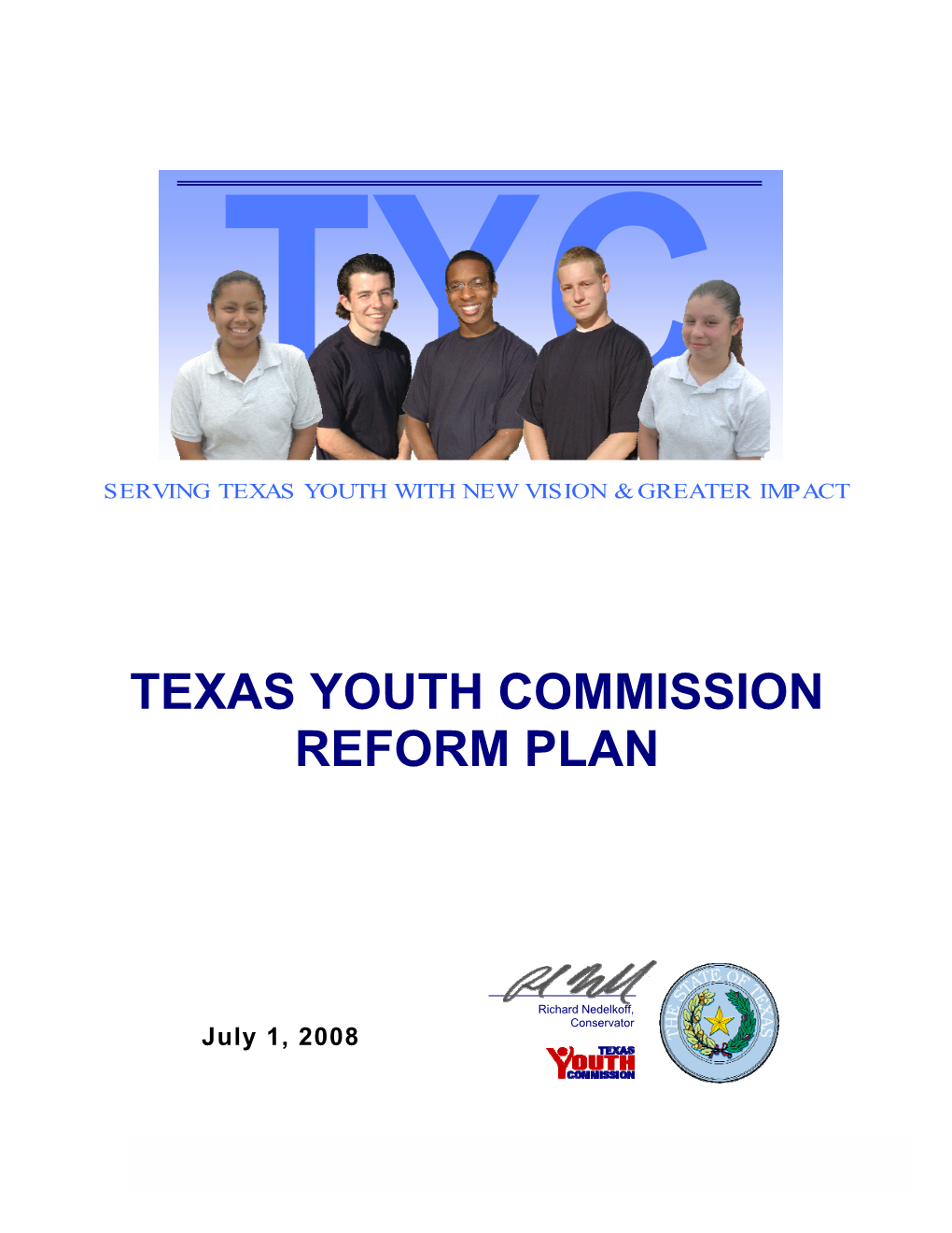 Texas Youth Commission Reform Plan