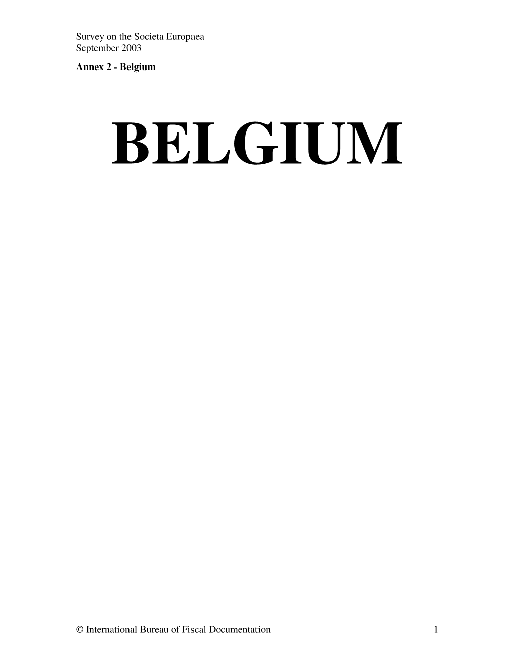 Annex 2 - Belgium
