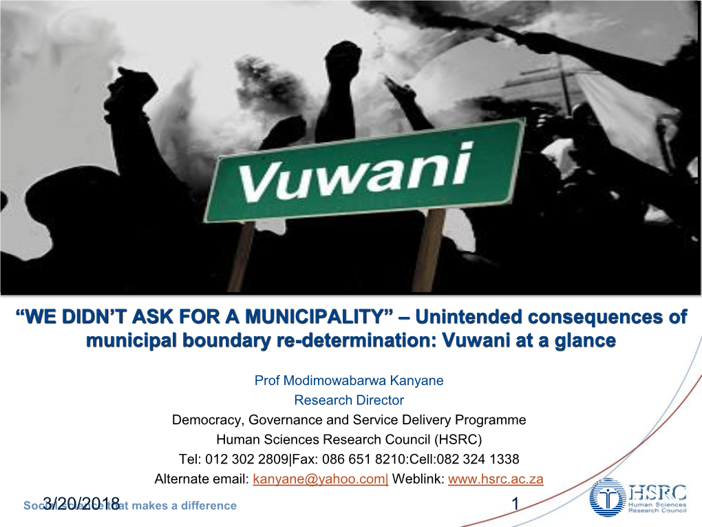 VUWANI Presentation