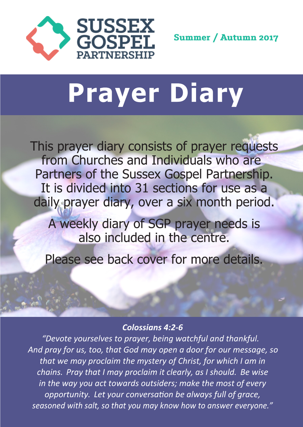 Prayer Diary