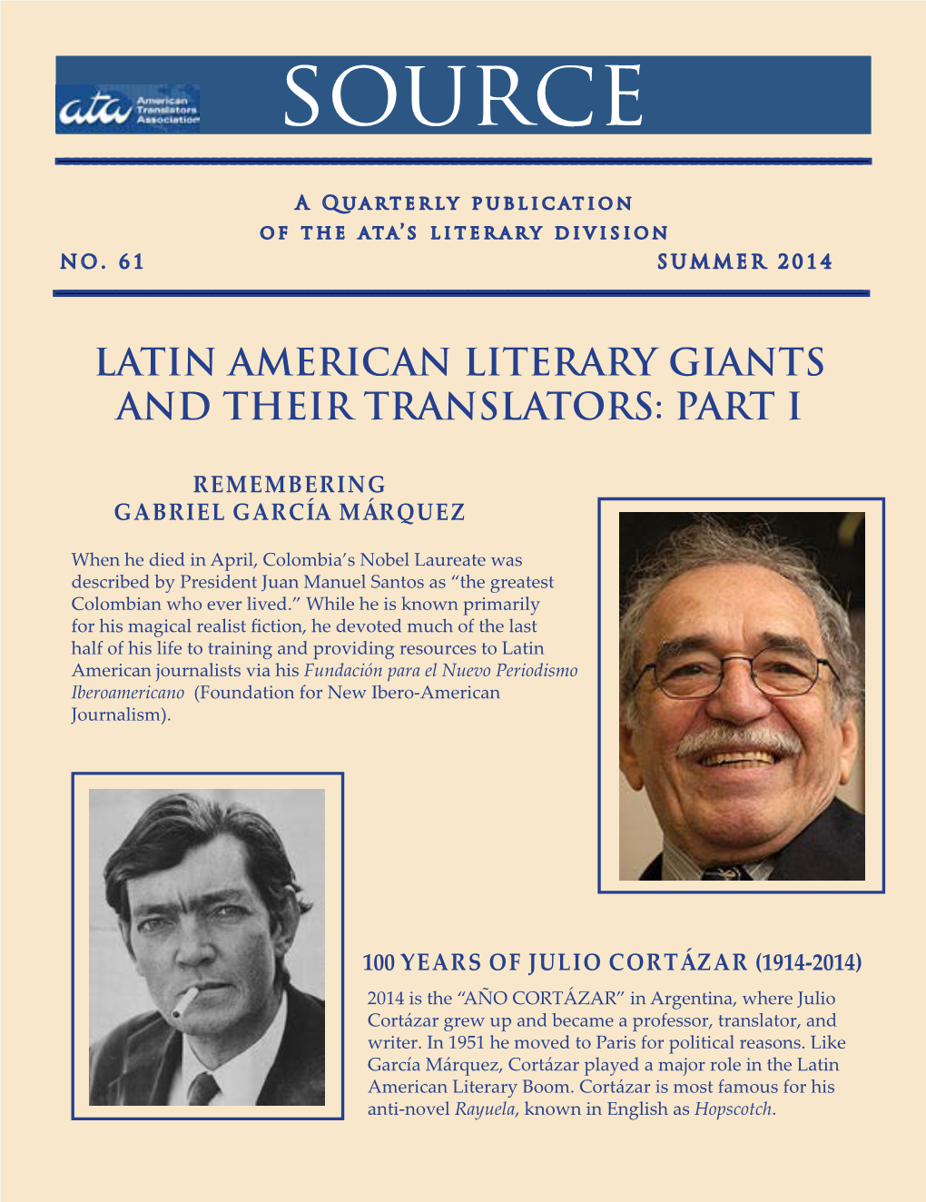 EDITH GROSSMAN on Translating García Márquez