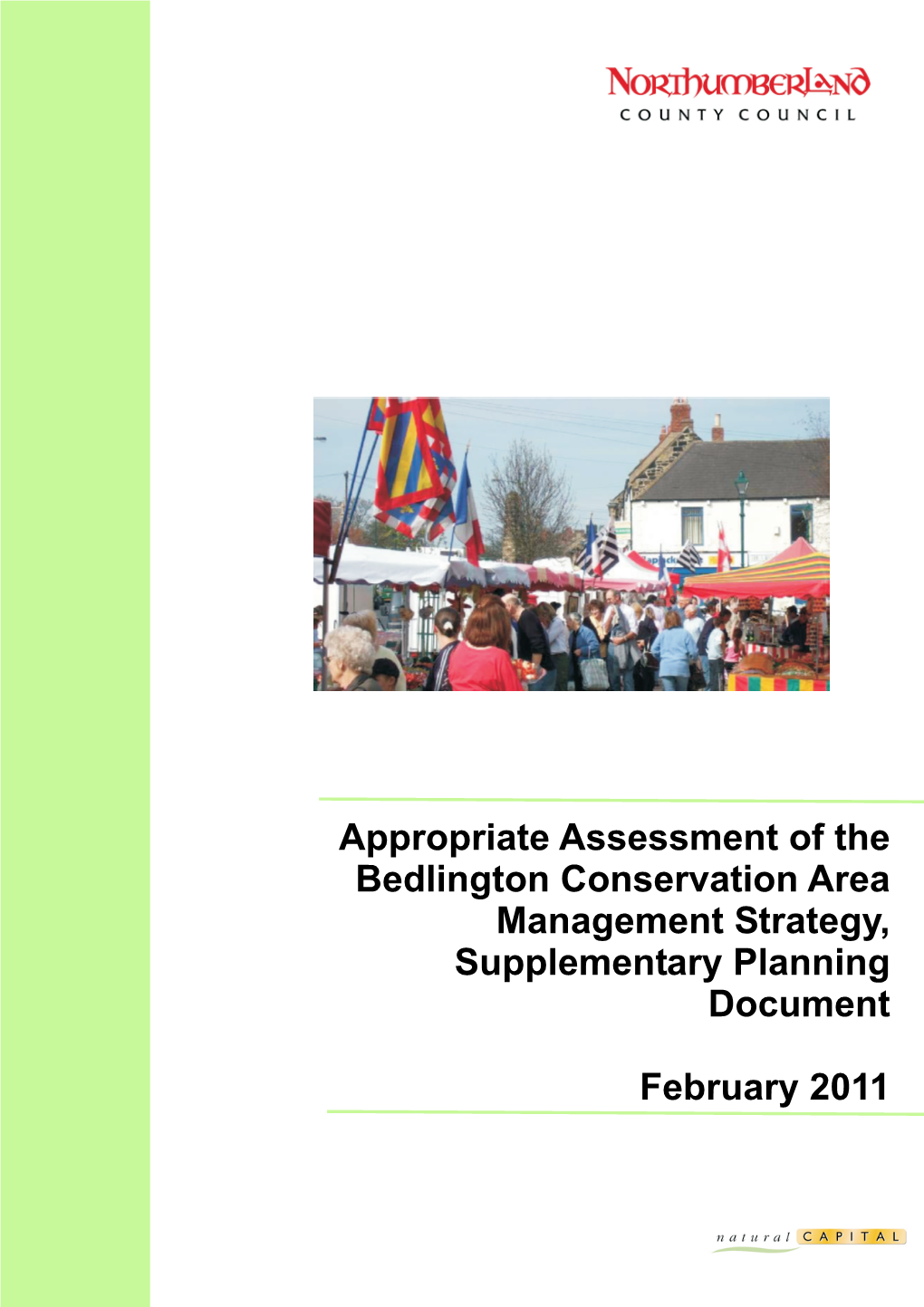 Appropriate Assessment of the Bedlington Conservation Area Management Strategy, Supplementary Planning Document