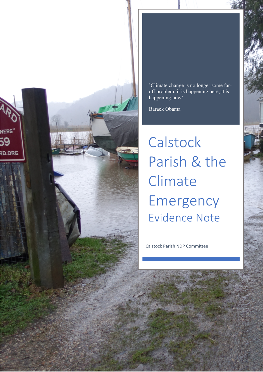 Calstock and Climate Change – Evidence Note 1