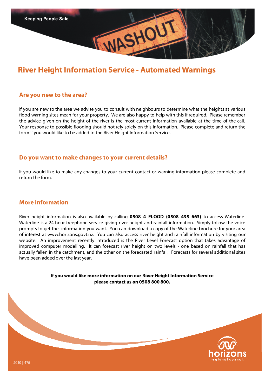 River Height Info Sheet