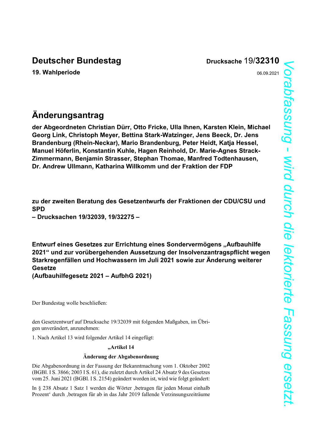 Vorabfassung - Wird Durch Die Lektorierte Fassung Ersetzt