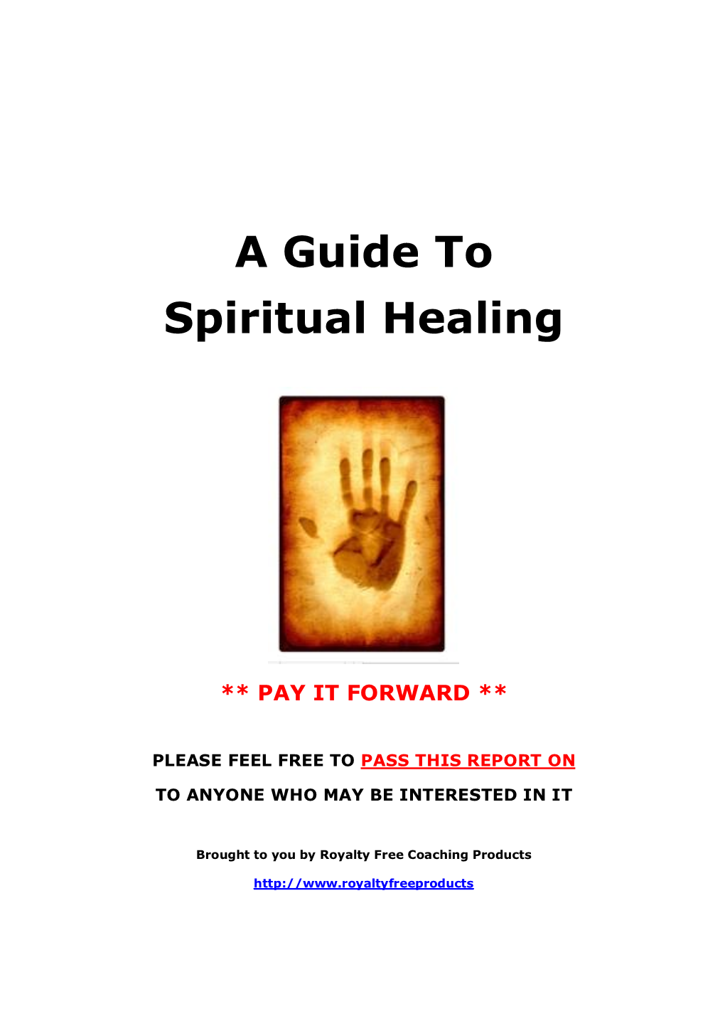 A Guide to Spiritual Healing