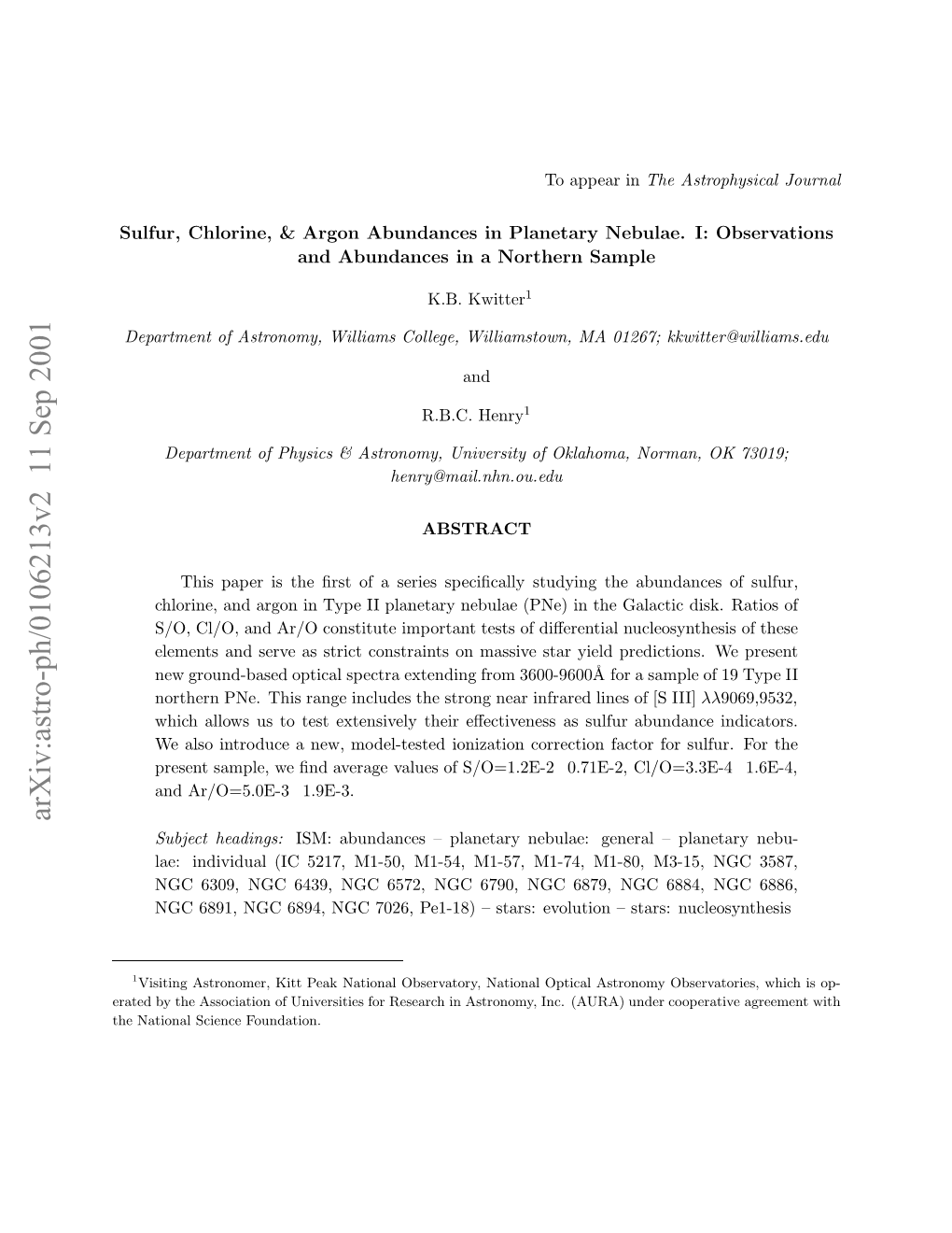 Sulfur, Chlorine, & Argon Abundances in Planetary Nebulae. I: Observations and Abundances in a Northern Sample