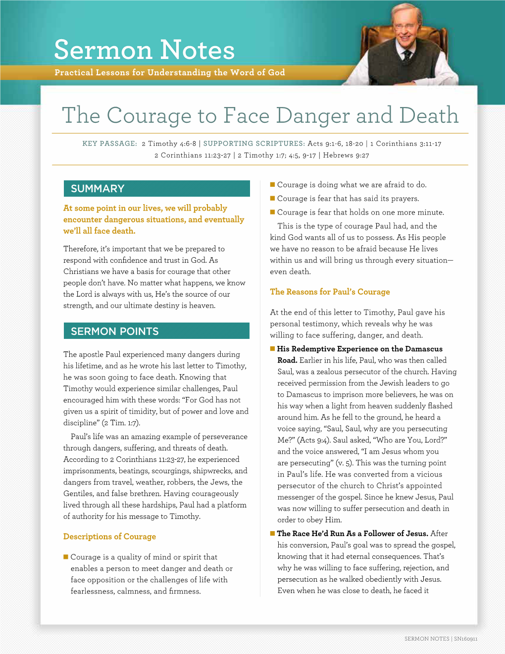 The Courage to Face Danger and Death