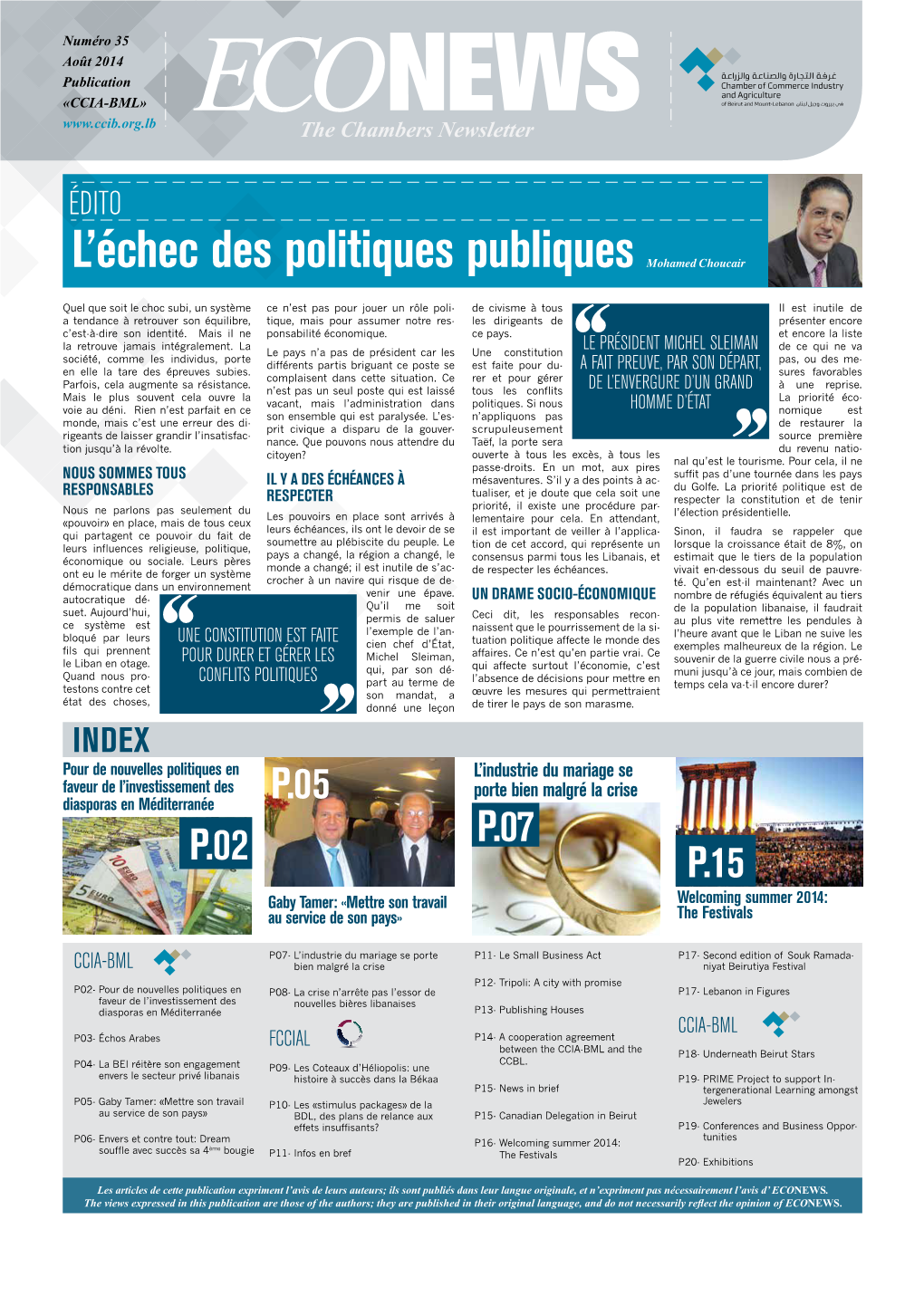 L'échec Des Politiques Publiques Mohamed Choucair