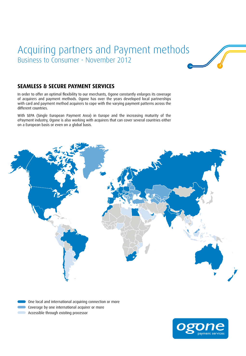 Acquiring Partners and Payment Methods Business to Consumer - November 2012