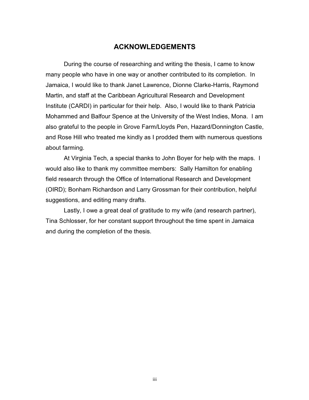 Acknowledgements