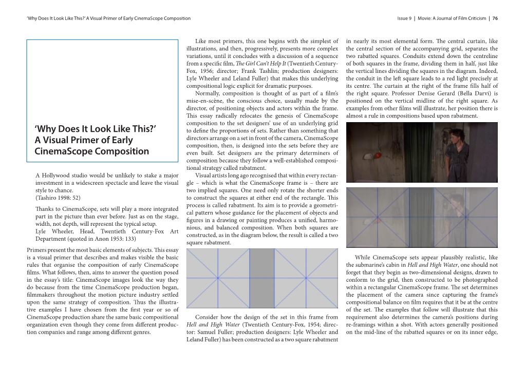 'Why Does It Look Like This?' a Visual Primer of Early Cinemascope