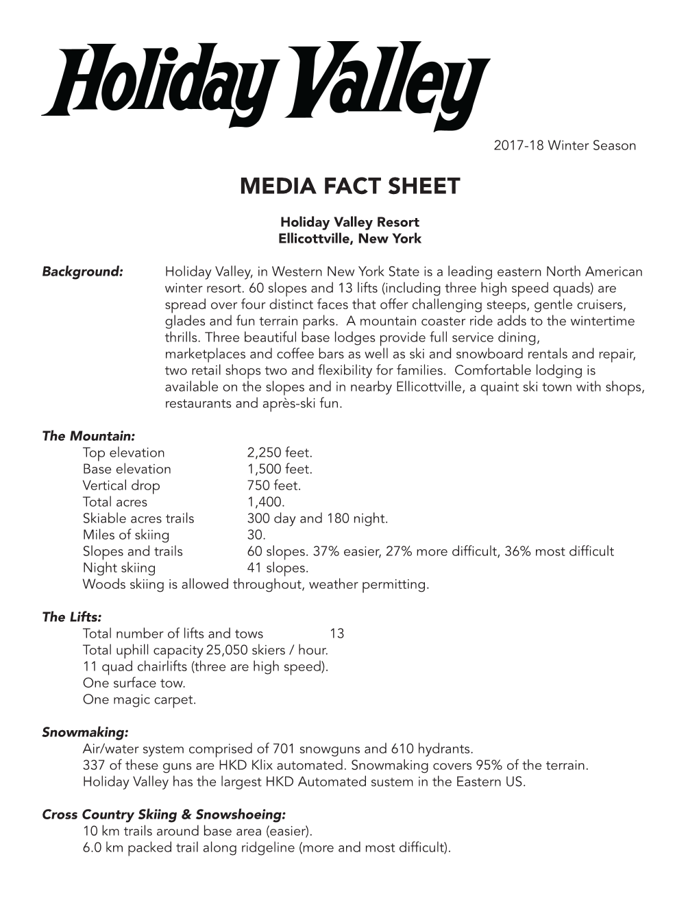 Media Fact Sheet