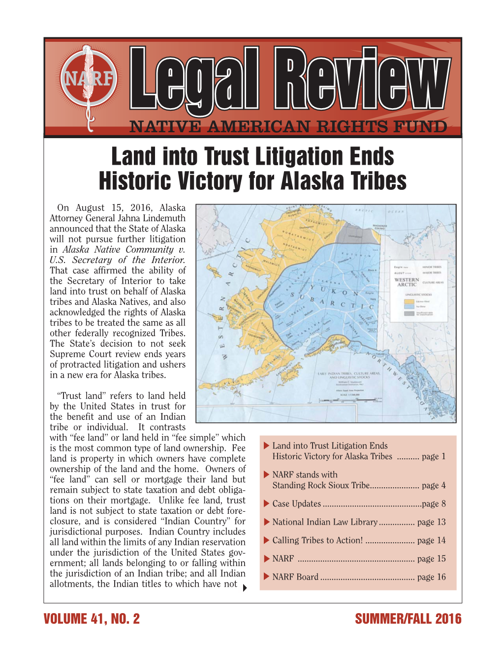 NARF Legal Review Vol41no.2