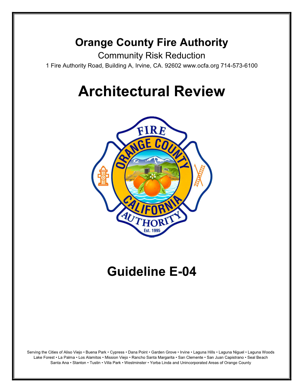 OCFA Guide-E04-Architectural Review.Pdf