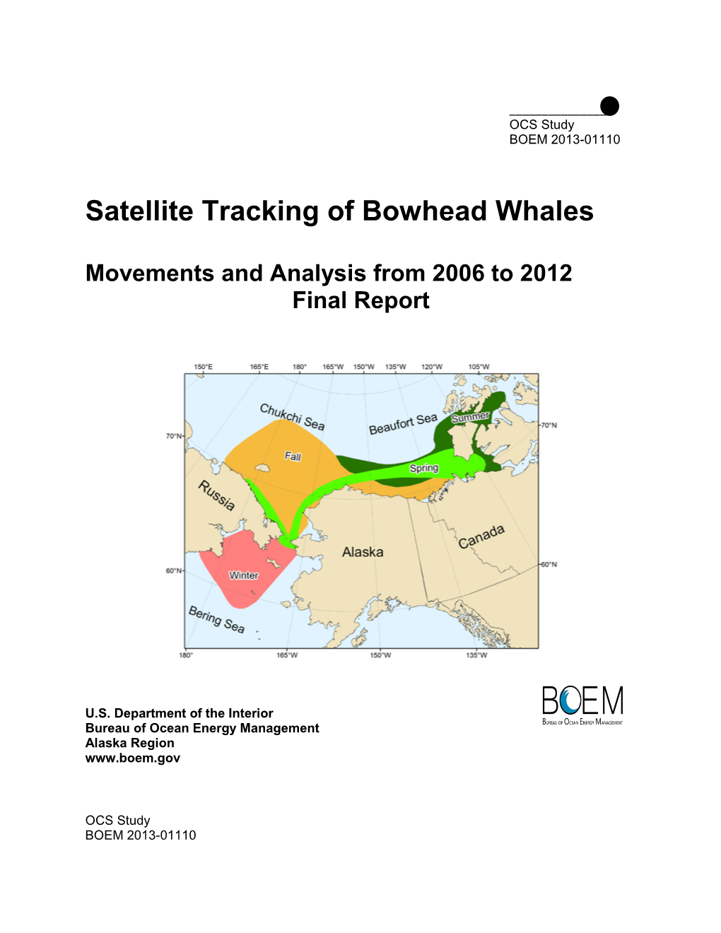 Satellite Tracking of Bowhead Whales