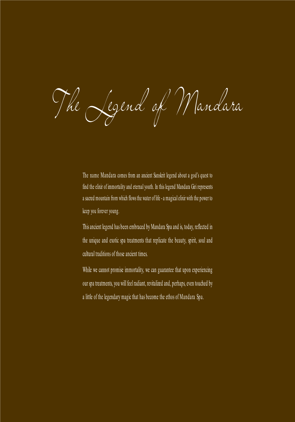 The Legend of Mandara