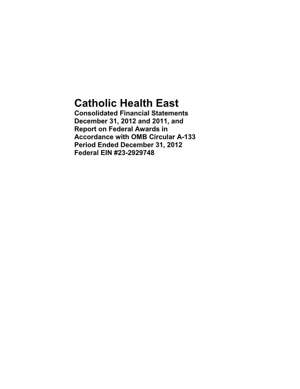 Catholic Health East