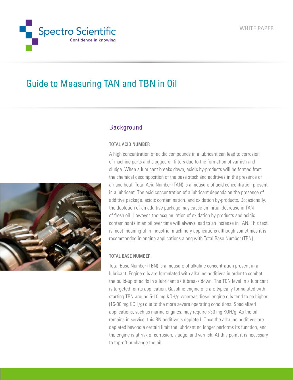 Guide to Measuring TAN and TBN in Oil