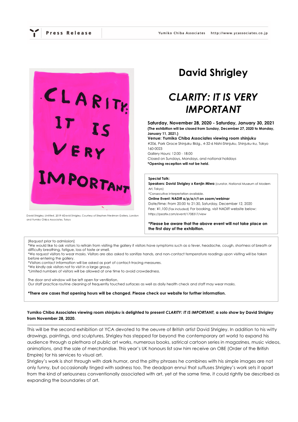 David Shrigley CLARITY