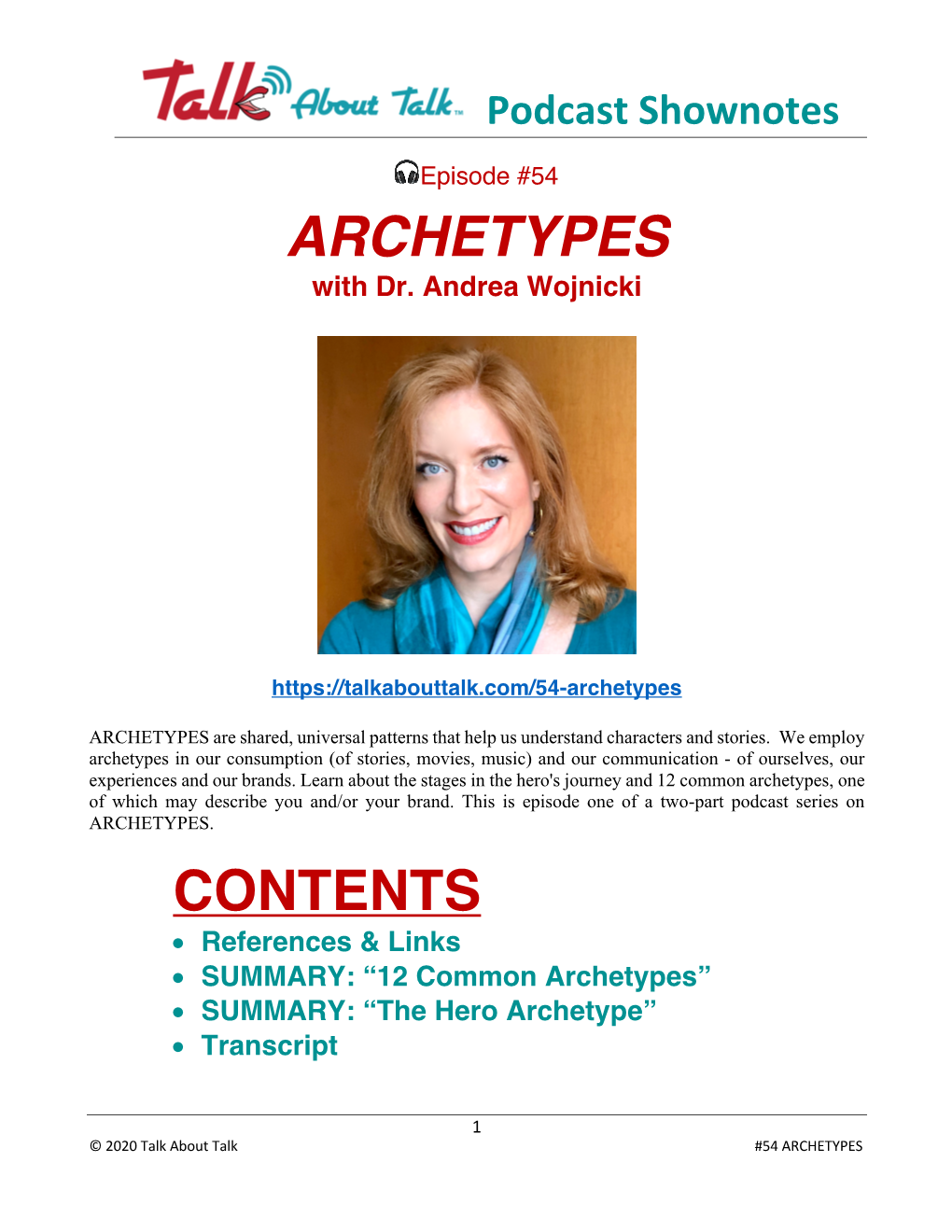 Archetypes Contents