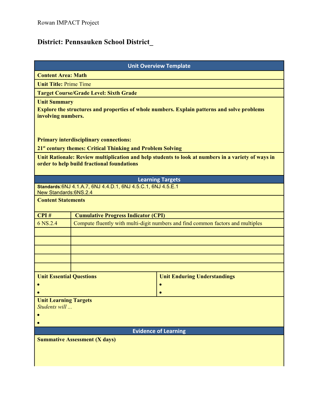 Unit Plan Design Template s1