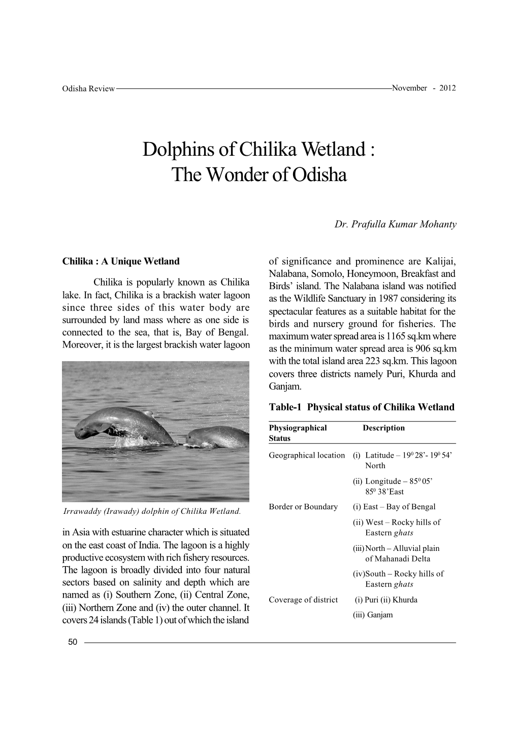 Dolphins of Chilika Wetland : the Wonder of Odisha
