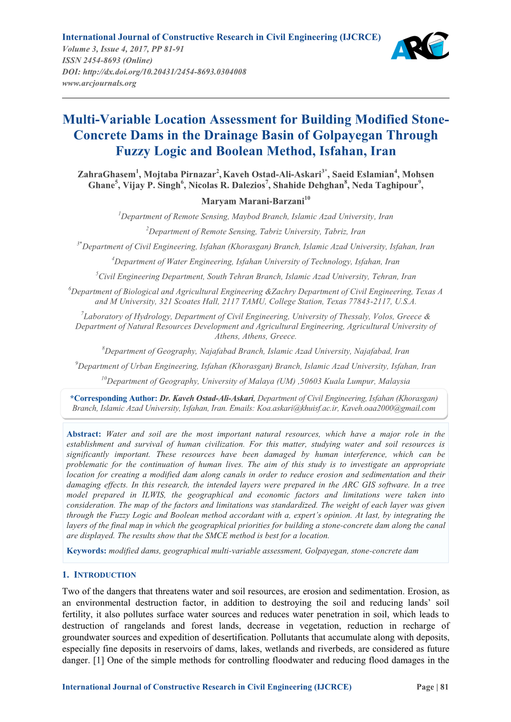 Multi-Variable Location Assessment for Building Modified Stone