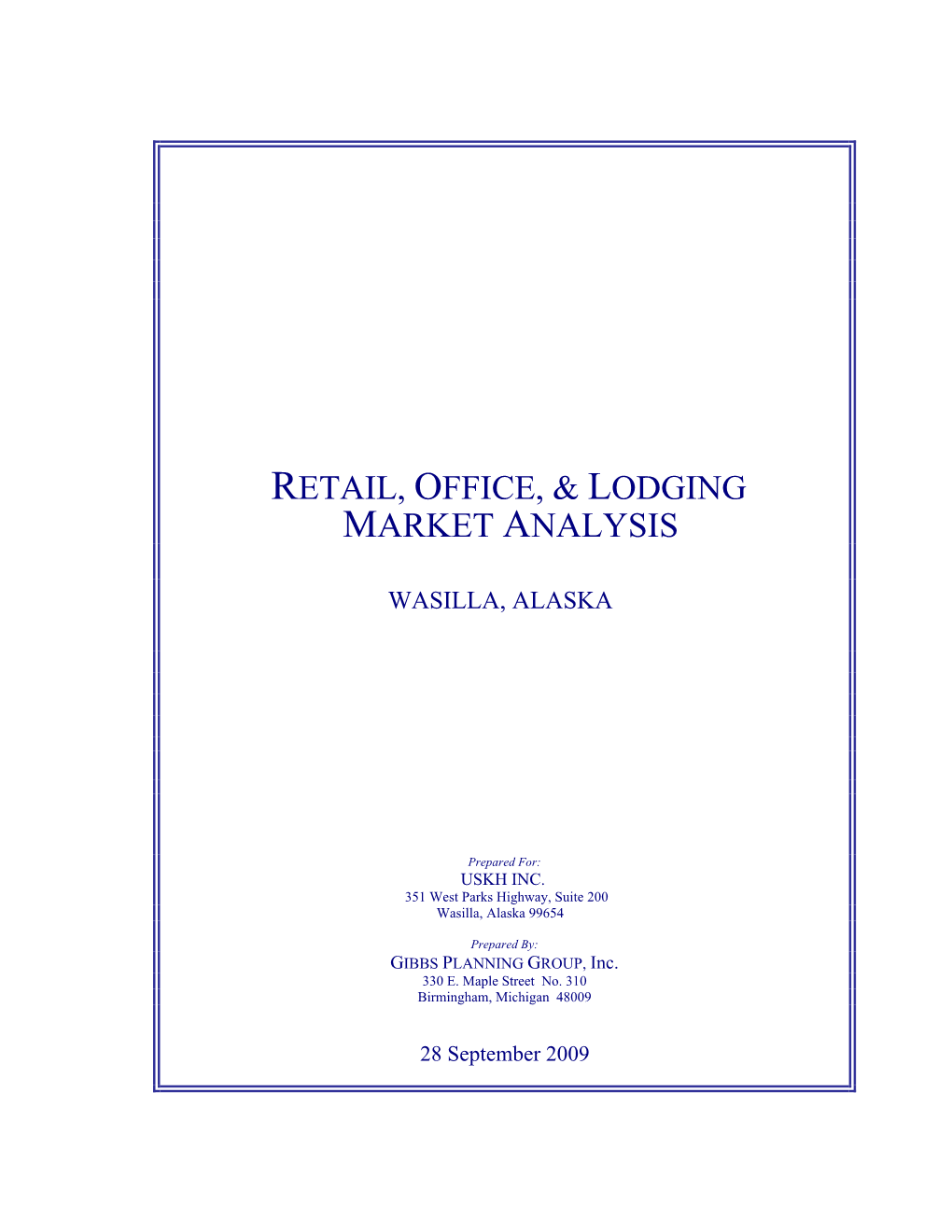 Retail, Office, & Lodging Market Analysis