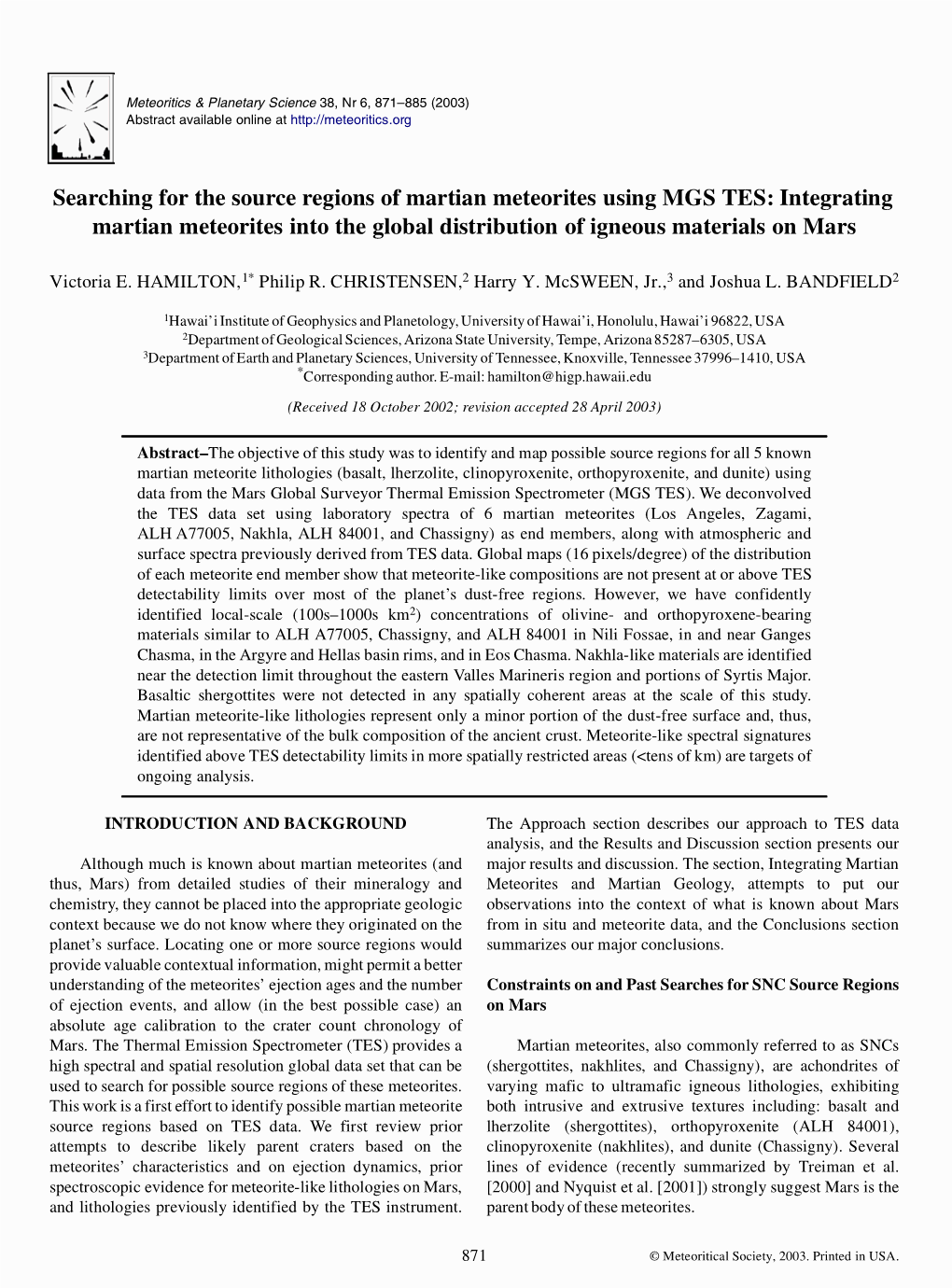 Integrating Martian Meteorites Into the Global Distribution of Igneous Materials on Mars