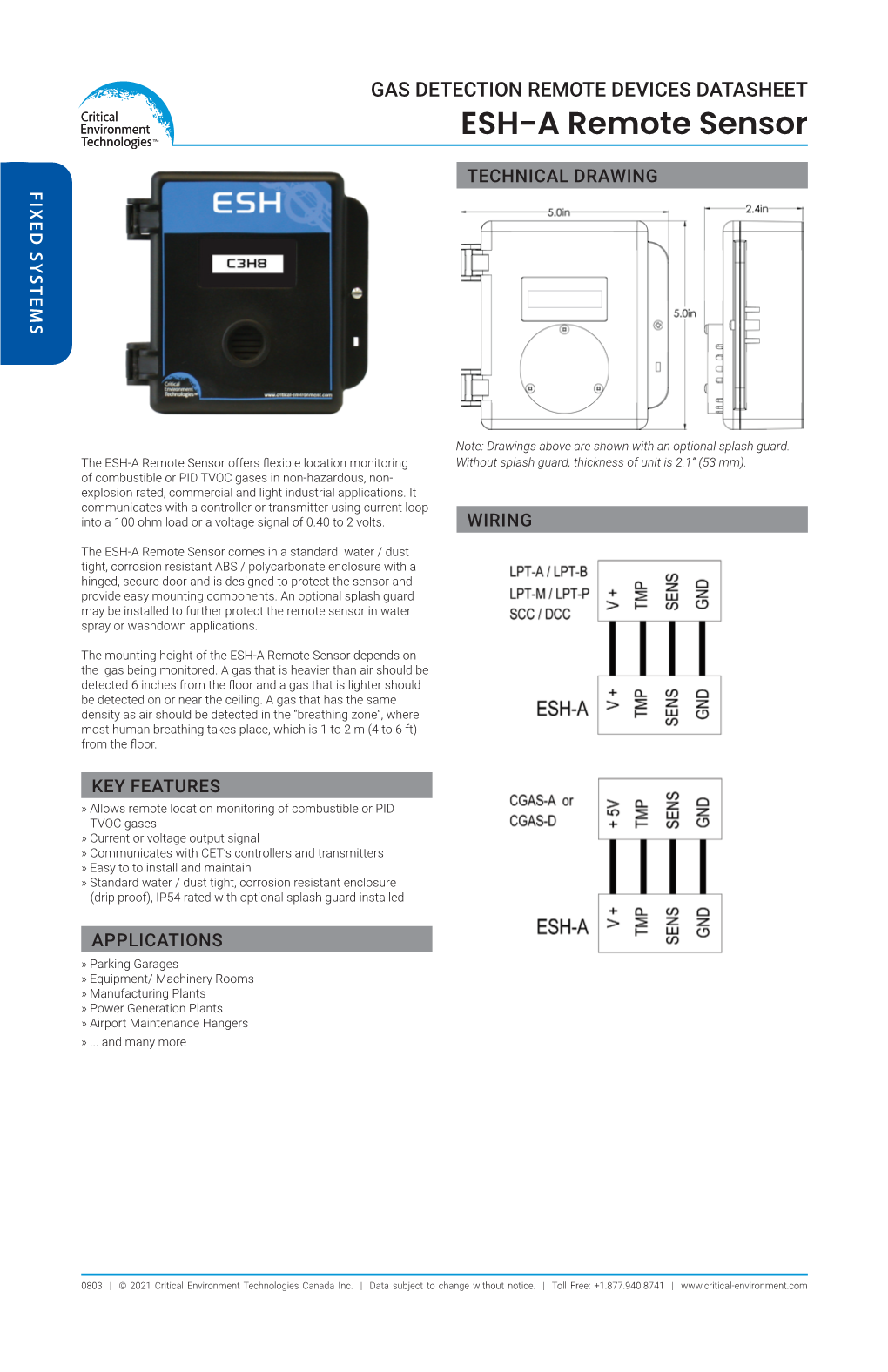 ESH-A Datasheet