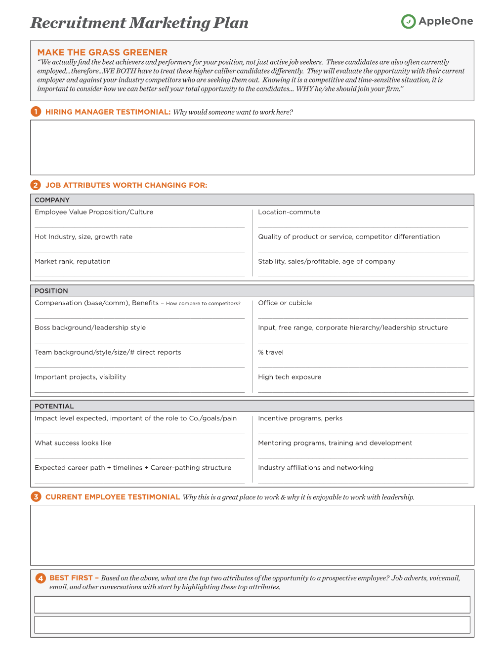 Recruitment Marketing Plan