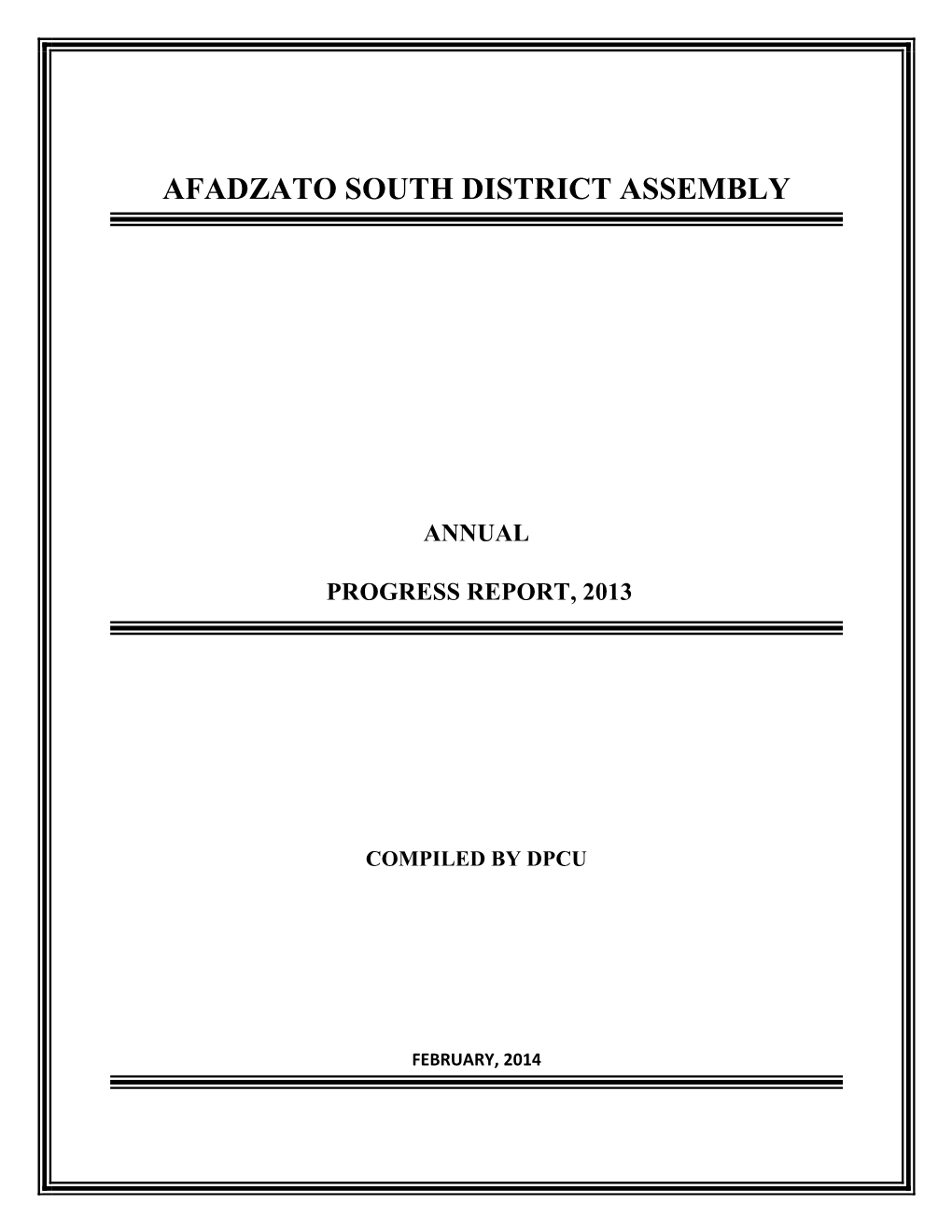 Afadzato South District Assembly