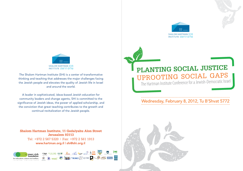 Planting Social Justice Uprooting Social Gaps