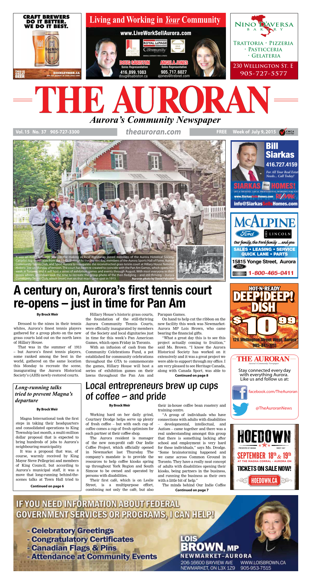 A Century On, Aurora's First Tennis Court Re-Opens