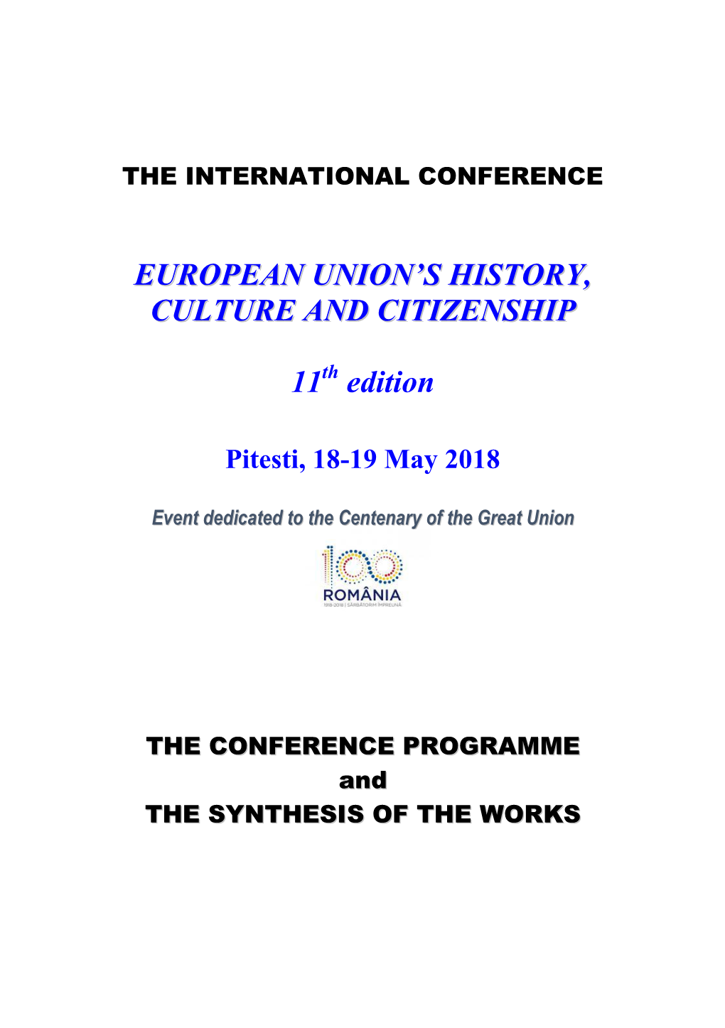 EUROPEAN UNION's HISTORY, CULTURE and CITIZENSHIP 11 Edition