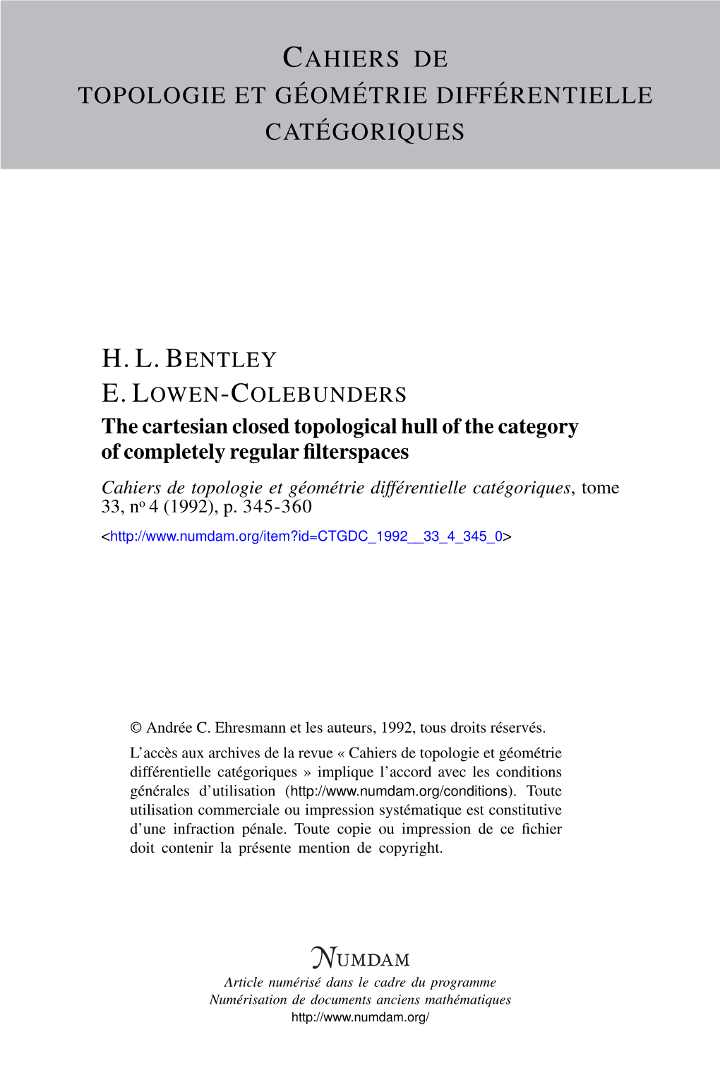 The Cartesian Closed Topological Hull of the Category of Completely