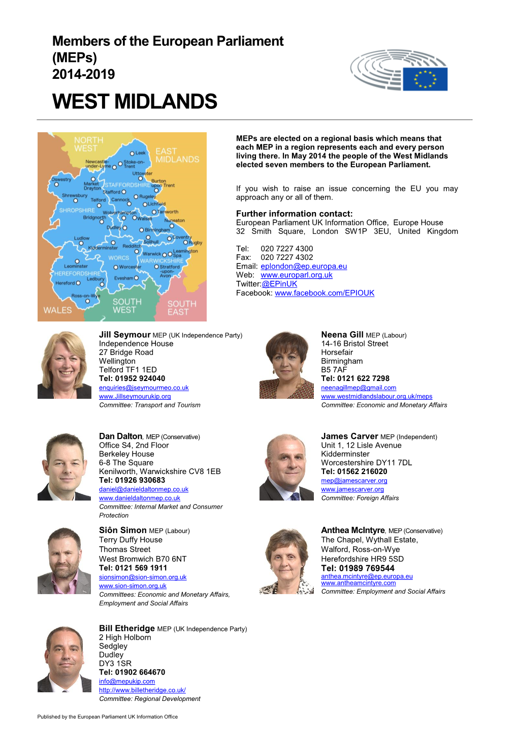 (Meps) 2014-2019 WEST MIDLANDS